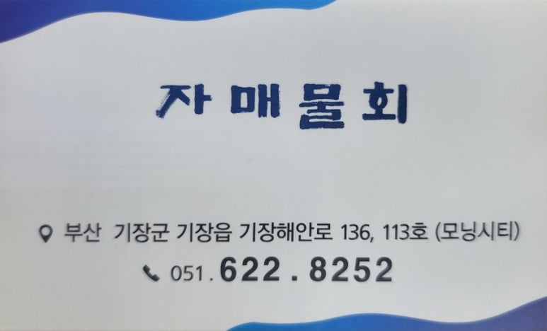 자매물회 이미지
