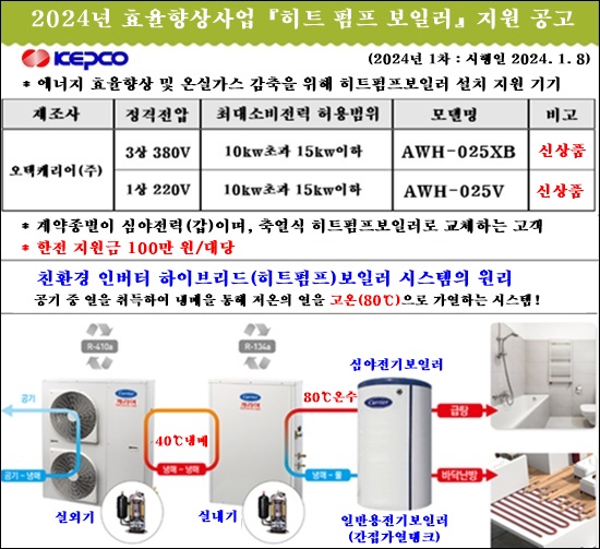 심야전기보일러A/S 이미지