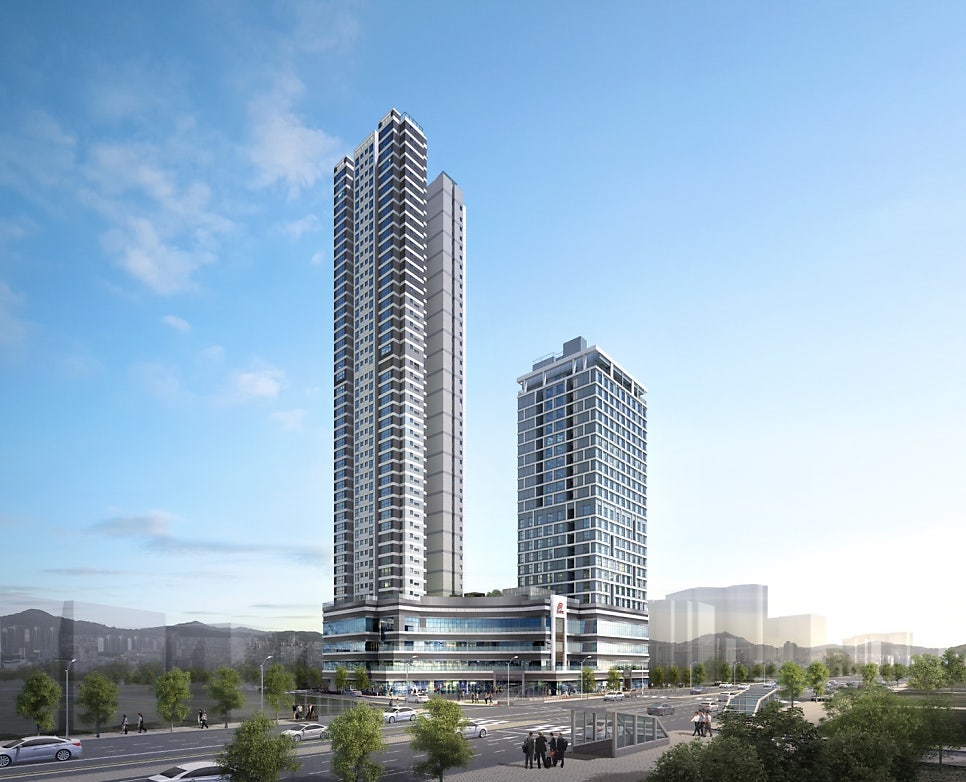 천호 아파트 조감도