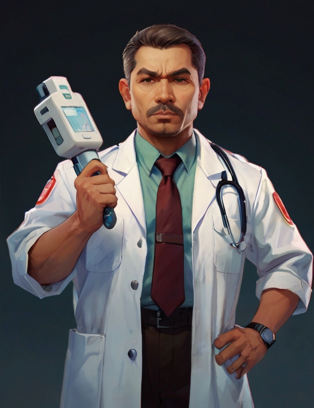 Leonardo Kino XL Confident government officers holding a medic 0