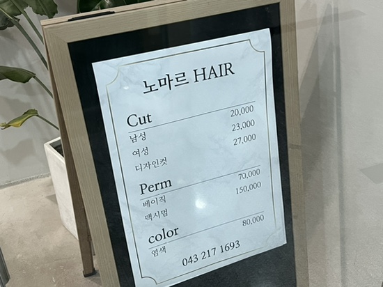 노마르 헤어 이미지