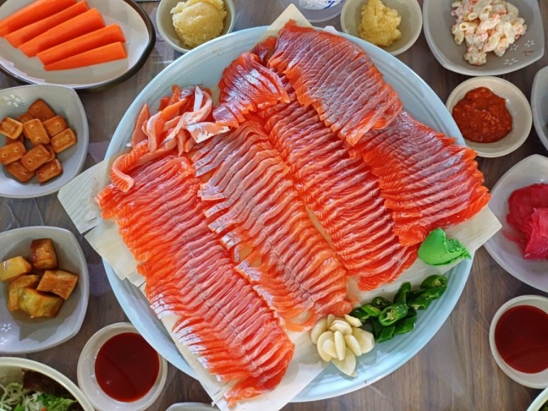황둔수산송어장횟집 이미지