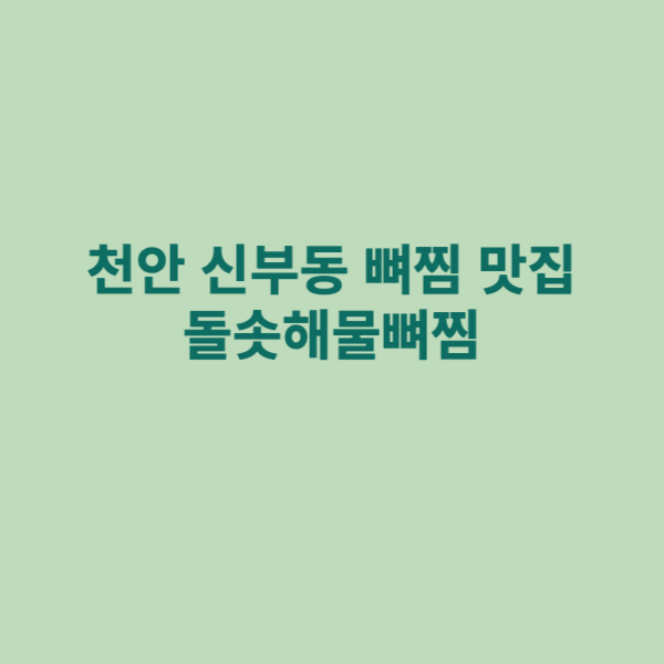 돌솟해물뼈찜 이미지
