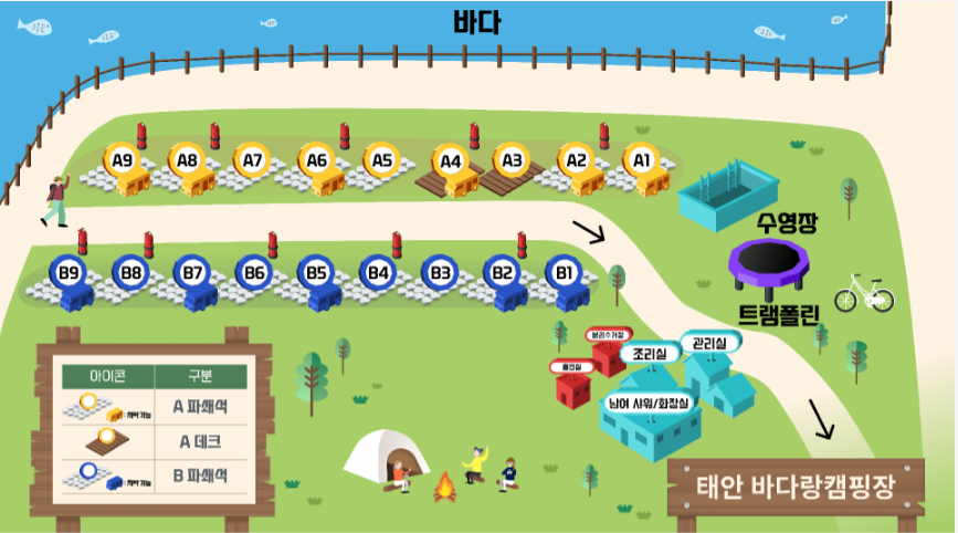 바다랑캠핑장 이미지