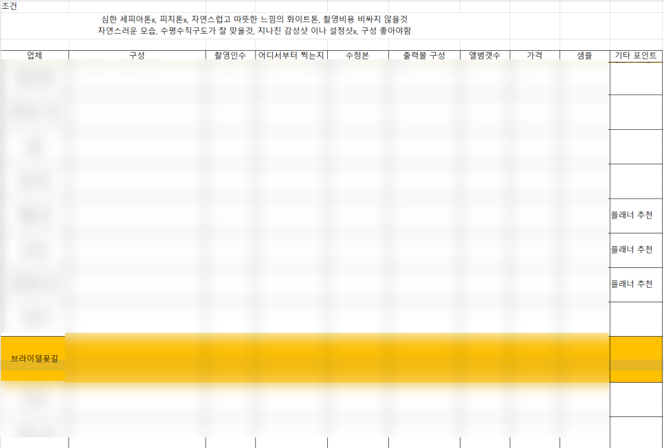브라이덜꽃길 이미지