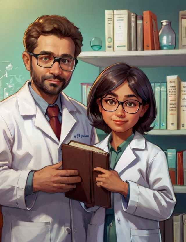 Default biopharma scientists with books 2