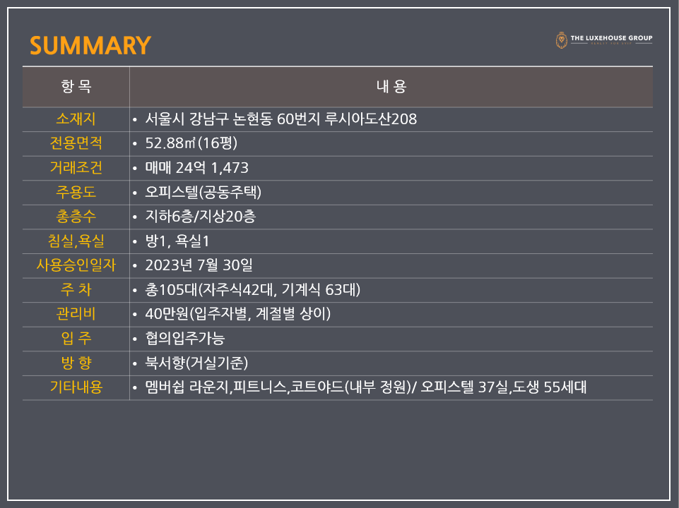 럭스앤리치 이미지