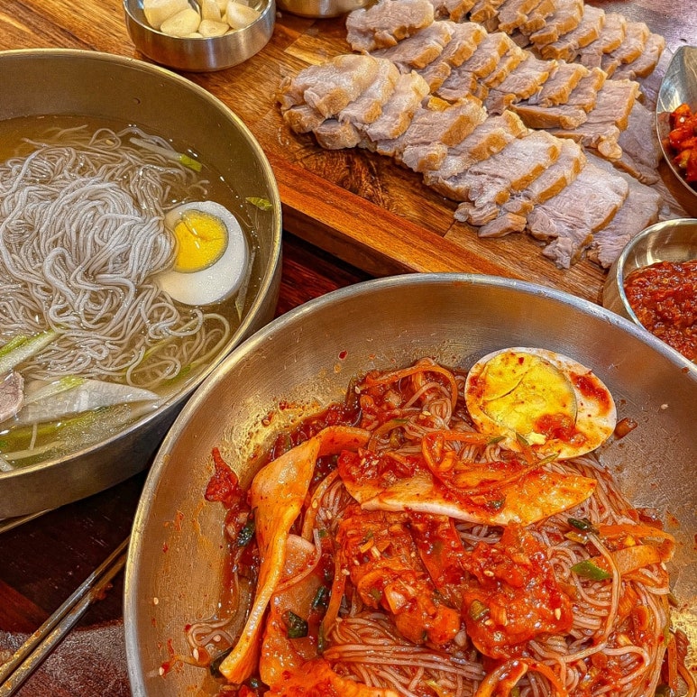 오투 냉면,보쌈 이미지