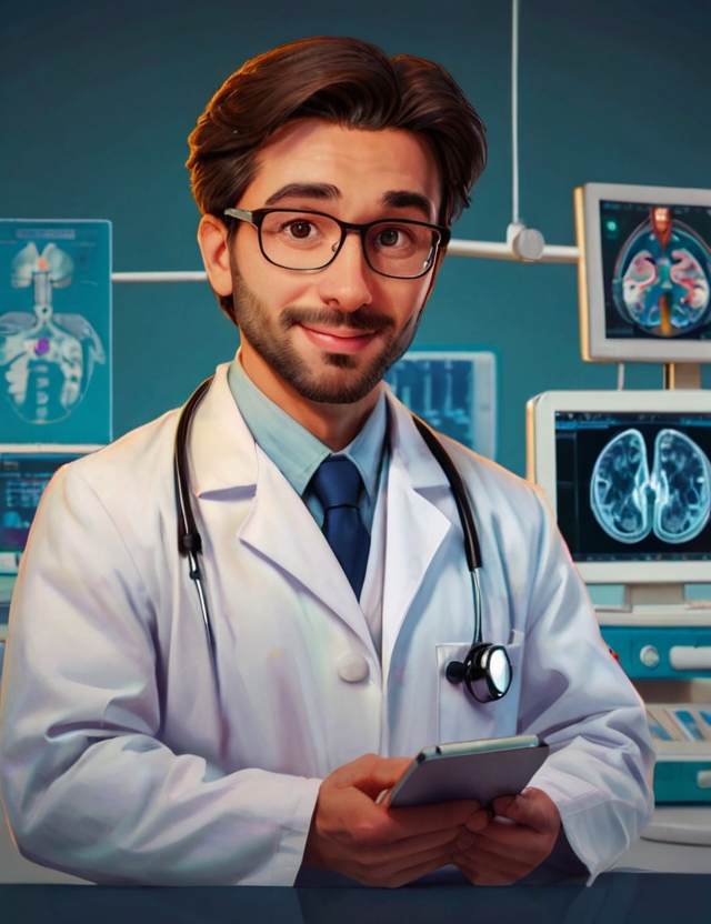 Default Popular medical devices in the center of the image wit 1