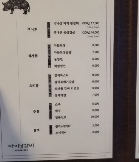 갈비담 이미지