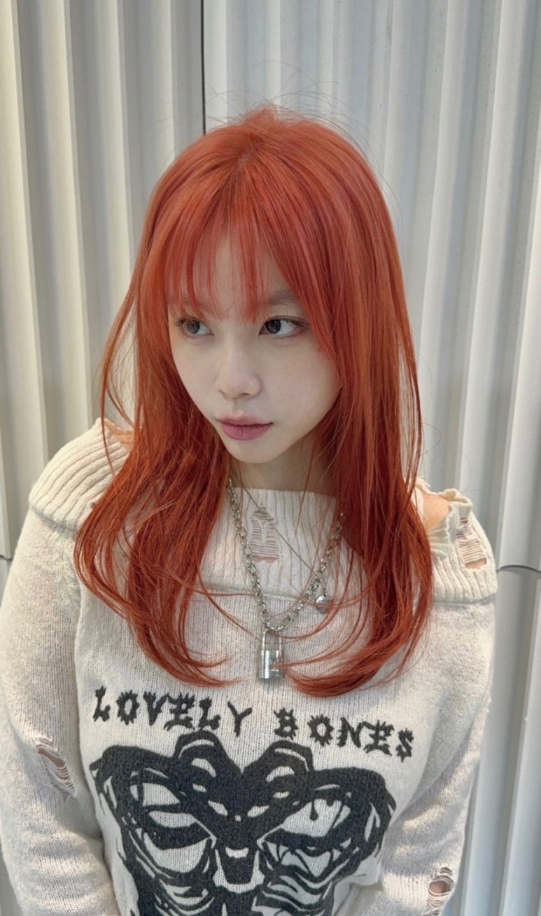 민오렌지헤어 이미지