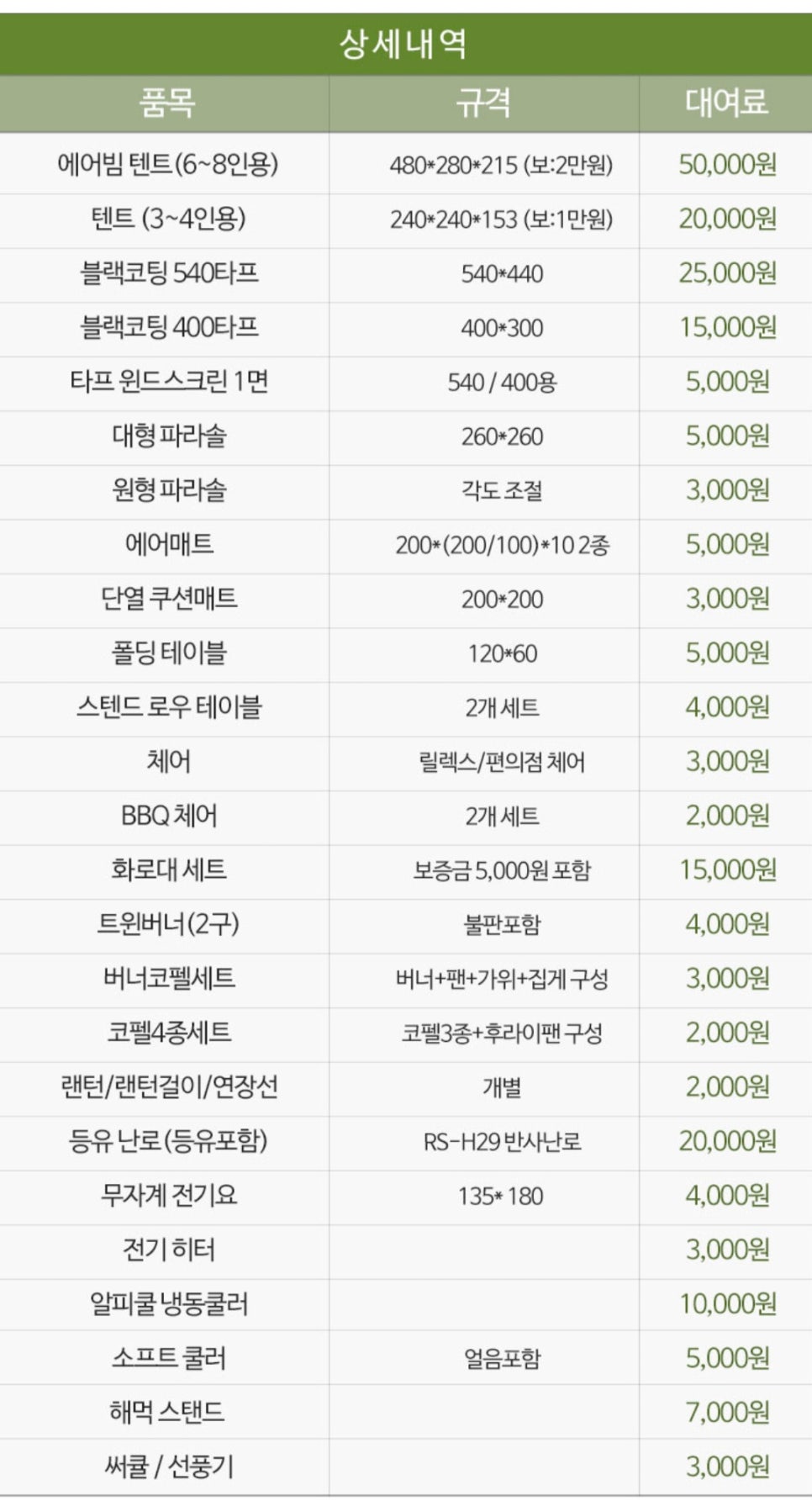 천왕산 가족캠핑장 이미지