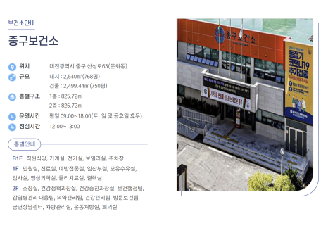 대전광역시중구보건소 이미지