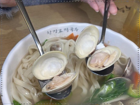 백합칼국수 & 보쌈 이미지