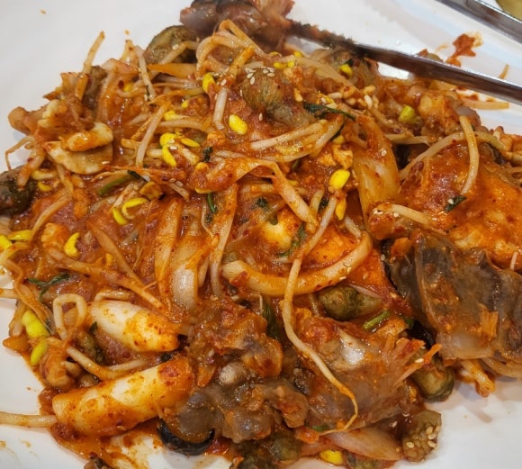 마산아구찜，굴 이미지