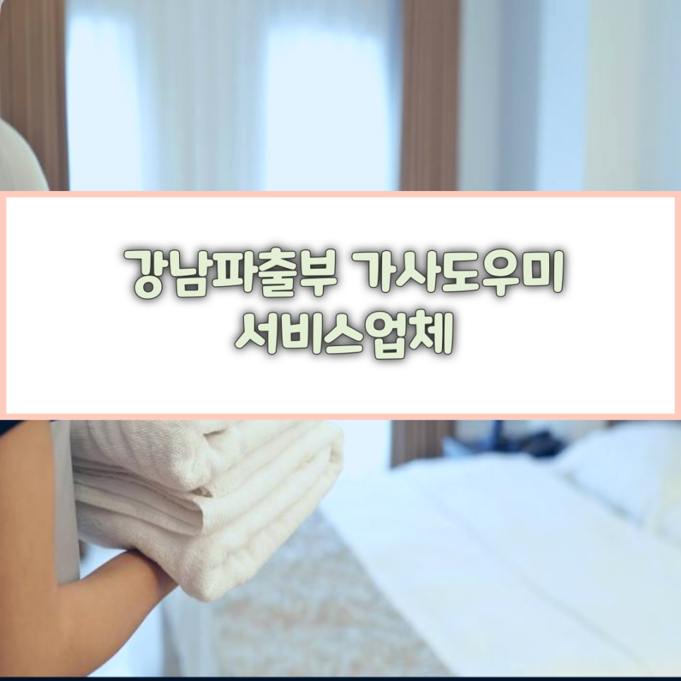 강남파출부 이미지