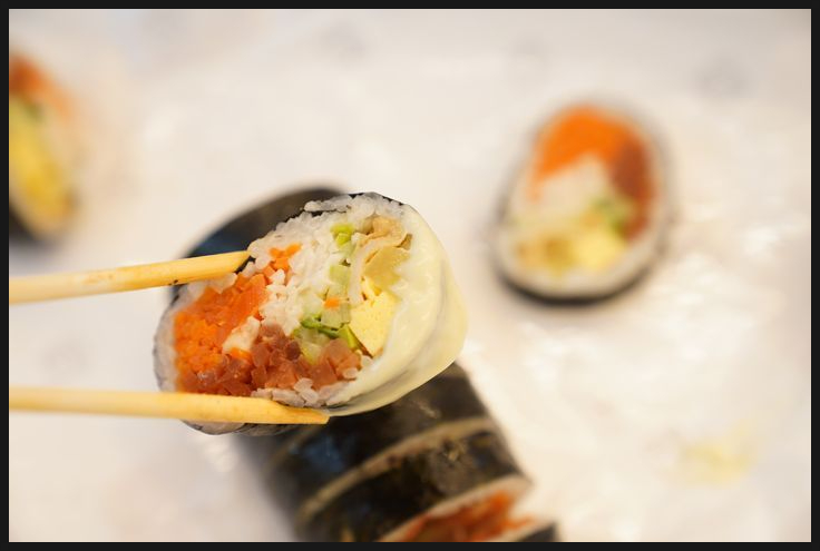 마들김밥 이미지