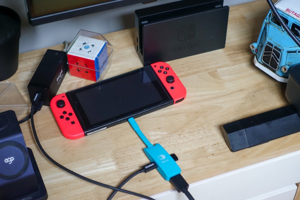 베이식스 닌텐도스위치독 USB-C 허브 미니컨버터로 LG울트라HD 4K 27인치 모니터 연결 "가볍고 콤팩트한 미니컨버터 추천 후기" 이미지 3
