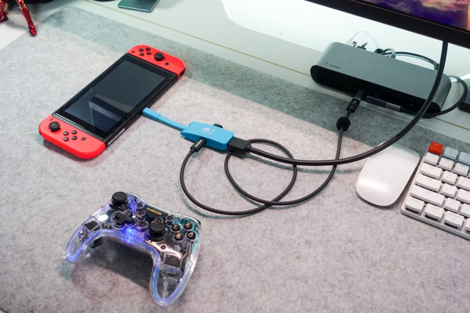 베이식스 닌텐도스위치독 USB-C 허브 미니컨버터로 LG울트라HD 4K 27인치 모니터 연결 "가볍고 콤팩트한 미니컨버터 추천 후기" 이미지 13