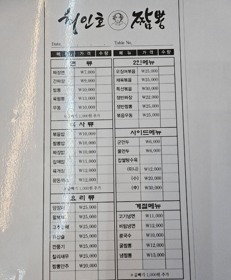 최인호짬뽕 이미지