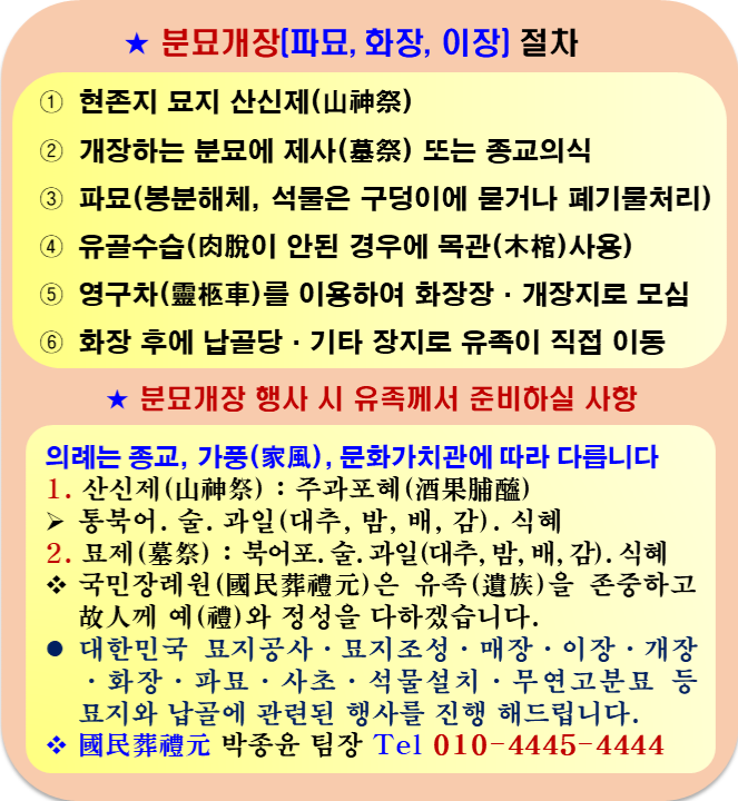 전국묘지이장공사 이미지