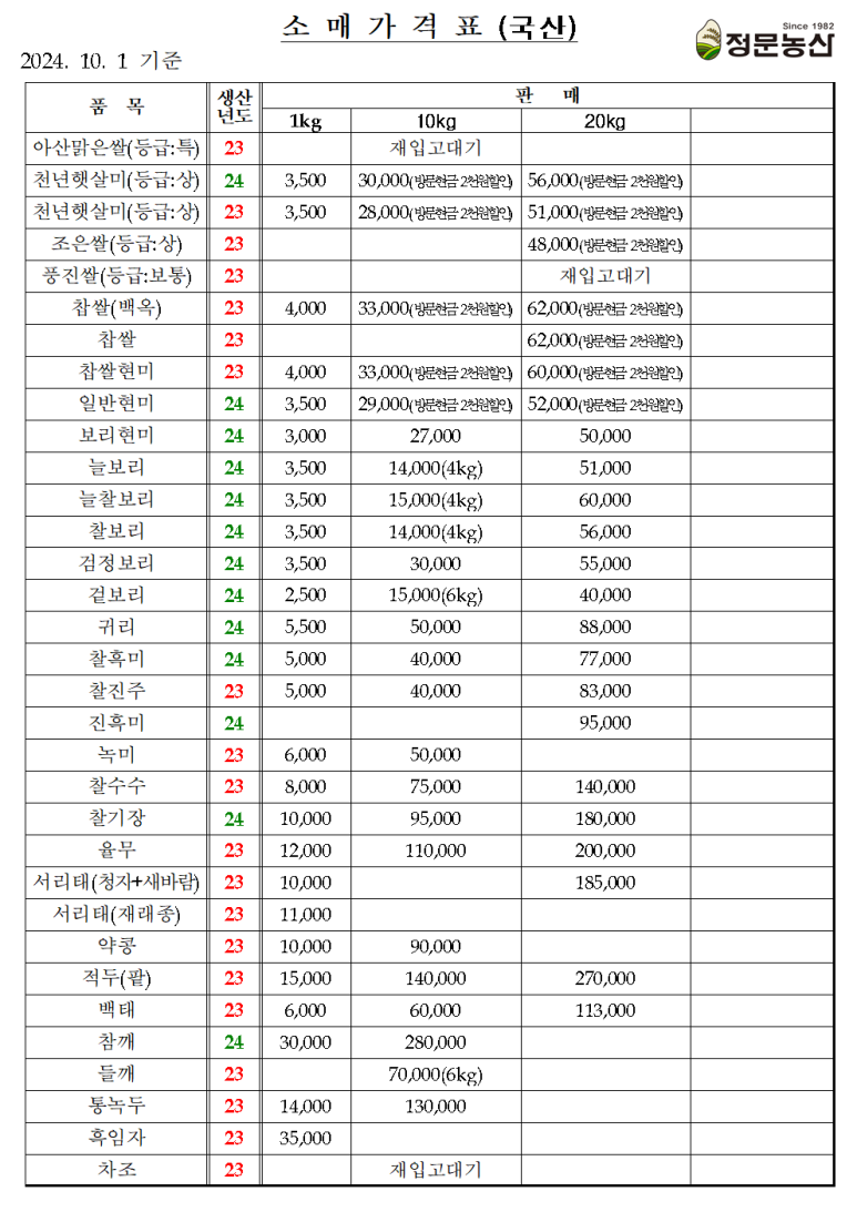 정문농산 이미지