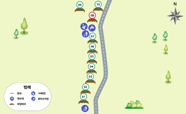 계명산자연휴양림 야영장 이미지