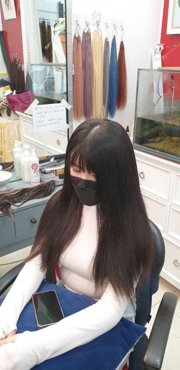 금정 붙임머리 이미지