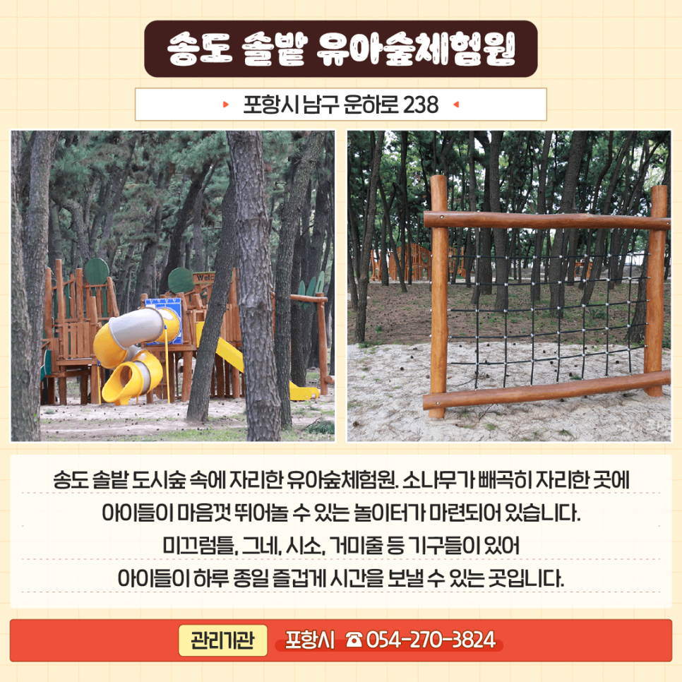송도 솔밭 유아숲체험원 이미지