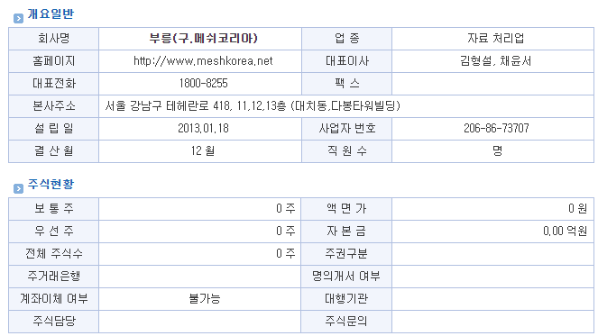 주식회사 부릉 이미지