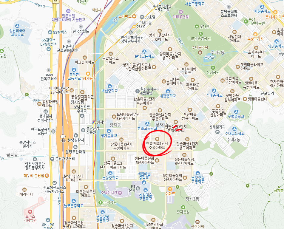 신분당서현 이미지