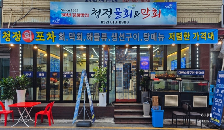 청정물회엔막회 이미지