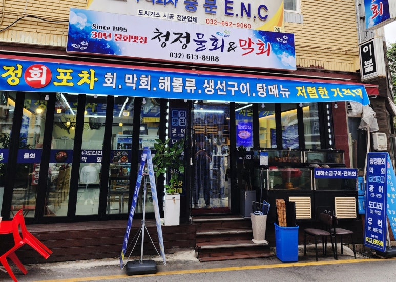청정물회엔막회 이미지