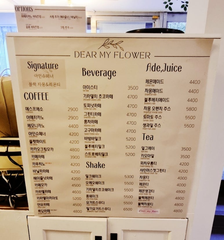 디어마이플라워 이미지
