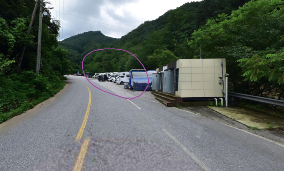 매월대폭포 캠핑장 이미지