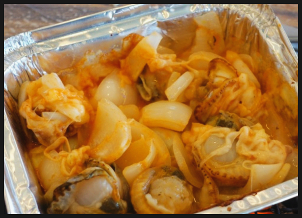 산꼼장어조개구이 이미지
