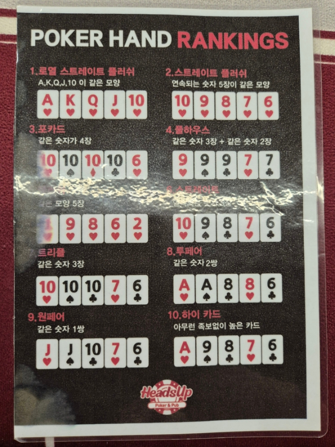헤즈업홀덤펍 이미지