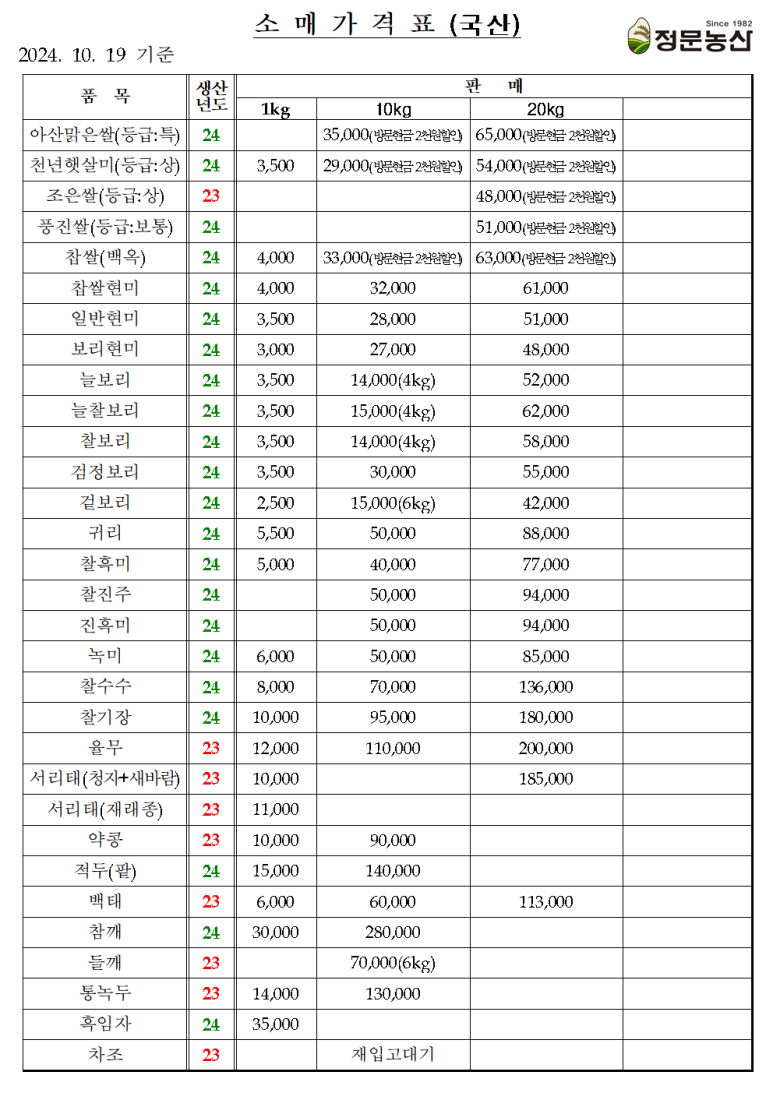 정문농산 이미지