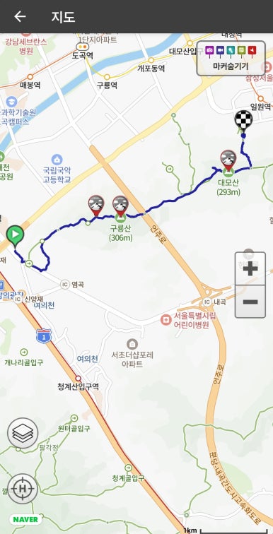 정상 조망점 이미지