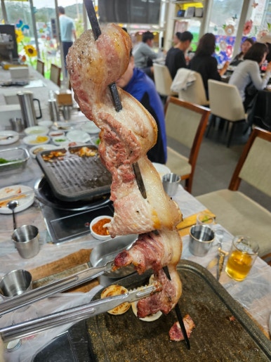 장작바베큐 이미지