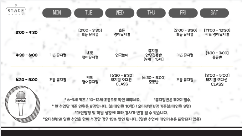 스테이지온뮤지컬학원 이미지