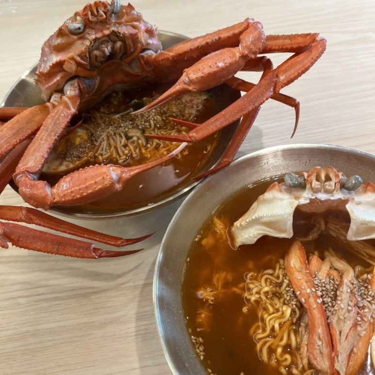 홍게 인생라면 이미지