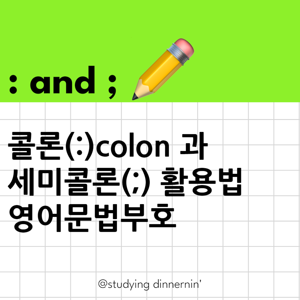 세미콜론(SEMICOLON) 이미지
