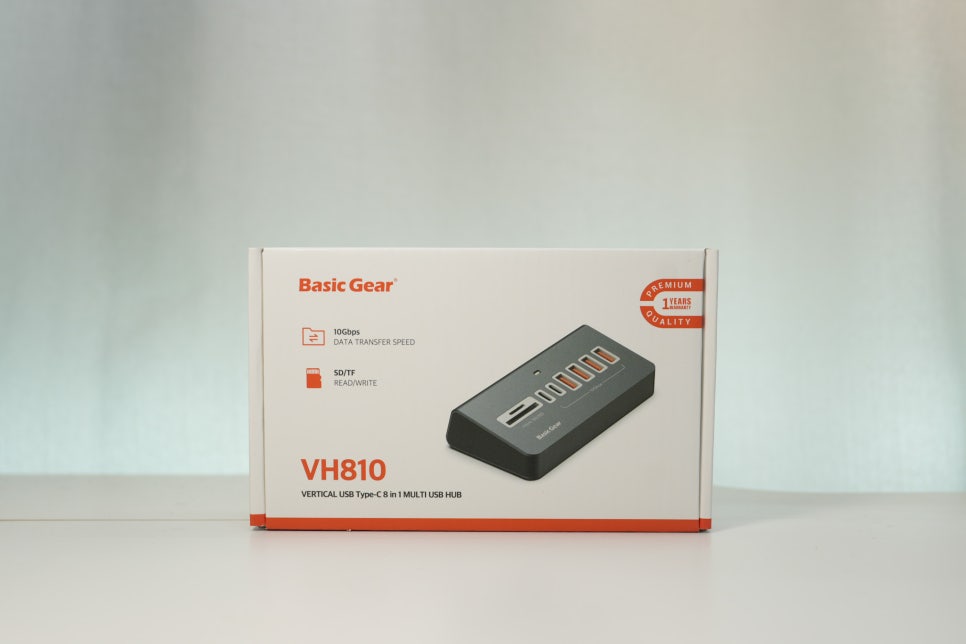 베이직 기어 버티컬 C타입 8in1 USB-C 멀티허브 ' 아이패드프로 13 멀티포트 10Gbps로 확장' 이미지 4