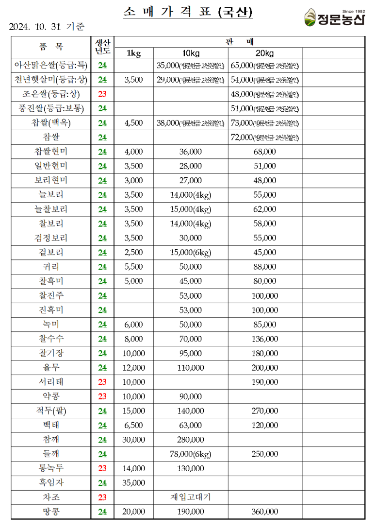 정문농산 이미지