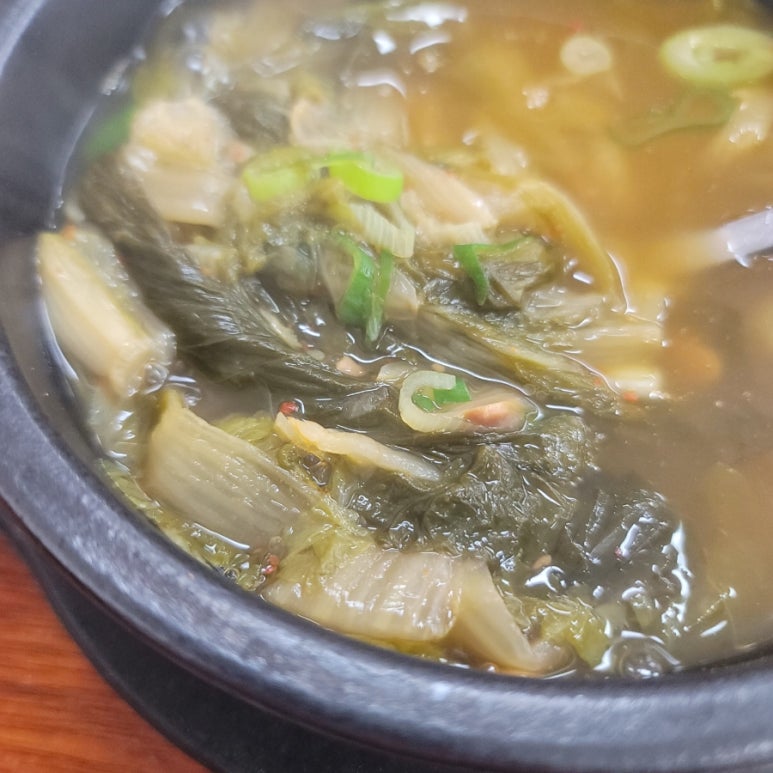 시골배추국 이미지