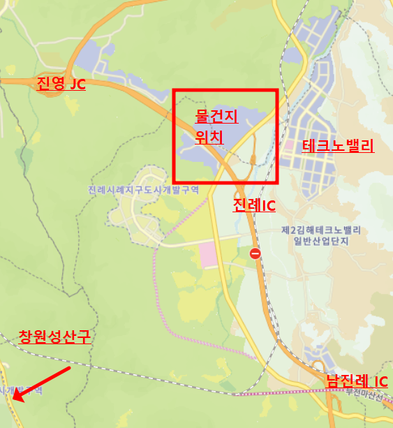 진영IC(진입로) 이미지