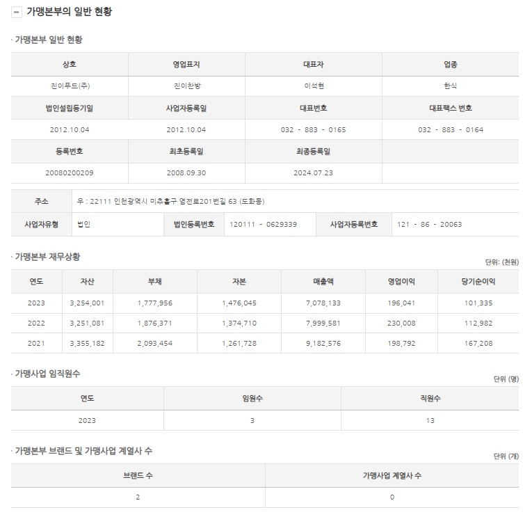 진이푸드(주) 이미지