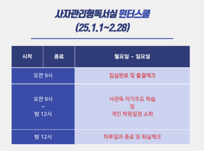 사자관리형독서실 이미지