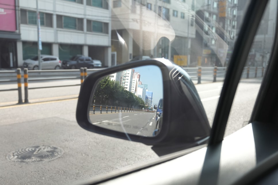 자동차 옵틱글래스 광각미러 더 뉴 트랙스 와이드 사이드 미러로 사용해보니 이미지 6